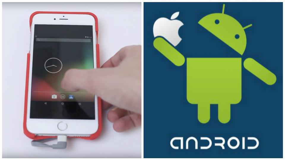 Android běžící na iPhonu.